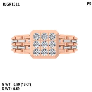 5.382 Grams Diamond Mens Rings
