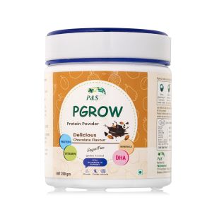 Pgrow sugar free chocolate flavor protein powder 200gm
