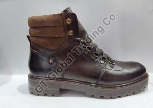 Mens Brown Leather Boot