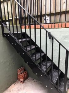 Mild Steel Step Ladder with Railings