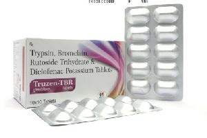 Trypsin Bromelain Rutoside Trihydrate & Diclofenac Potassium Tablets