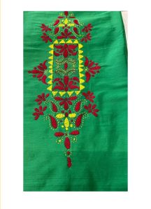 Pure Cotton Green Kurti Fabric