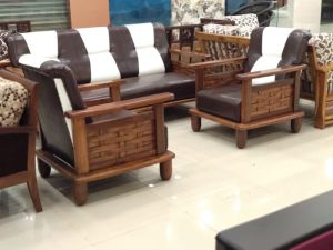 4 Seater Wooden Sofa Set