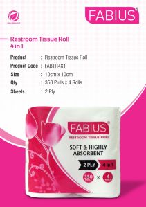 Toilet Tissue Paper Roll 4in1