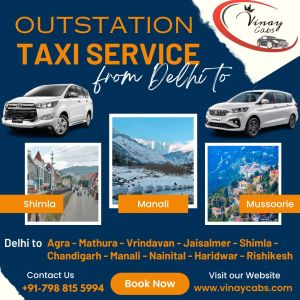 Taxi Service in Delhi NCR for Outstation