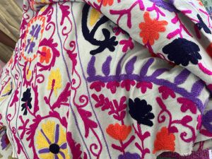 suzani embroidered fabric