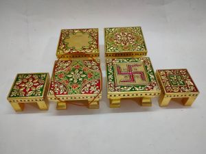 Handicraft Tanjore Pooja Chowki