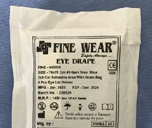 Fine wear eye drape