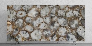 fossil agate stone slab