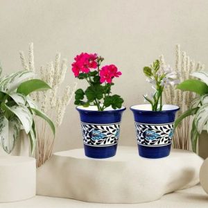 Blue Decorative Ceramic Pots