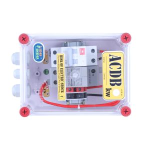 Single Phase ACDB 1 TO 6 KW MCB SPD STANDARD