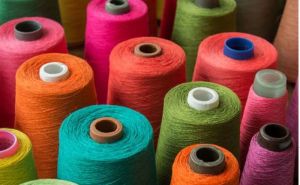 spun polyester dyed yarn