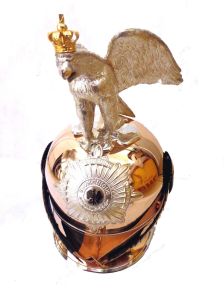 Golden and Silver Copper Eagle Star Badge German Helmet