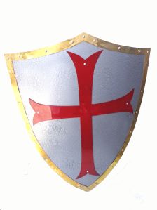 Medieval Knights Red Cross Shield