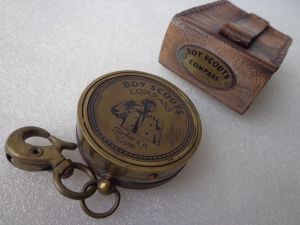 Personalized Brass Boy Scout Compass