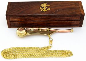 Vintage Boatswain Whistle Necklace