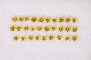 1.28 Carat, 21PCS Lot Natural Loose Diamond 2.18X2.66 mm VVS1 To VS1 Clarity Yellow Canary Color Ro