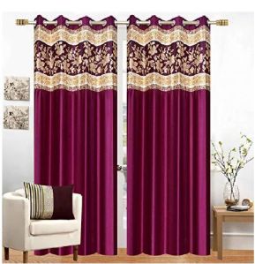 Long Crush Patch Curtains