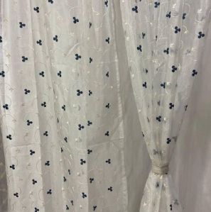 Tissue Embroidered Curtains
