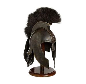 Troy Helmet With Black Plume