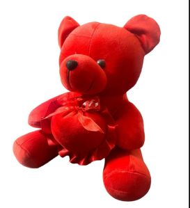 Red Sitting Teddy Bear Soft Toy