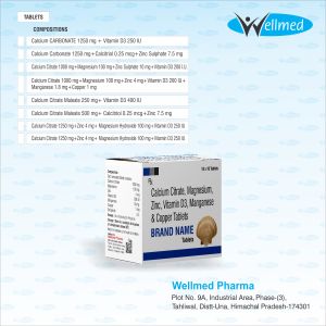 Calcium Citrate Maleate 250 mg , Vitamin D3 400 iu