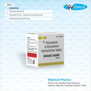 Paracetamol 325 mg + Dicyclomine Hydrochloride 20 mg