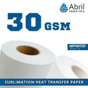 30 Gsm Sublimation Heat Transfer Paper Roll