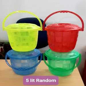 5 Ltr. Random Plastic Buckets