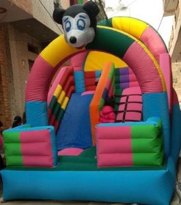 Single Slide Mickey Mouse Bouncy Castle