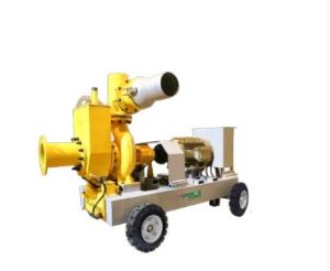 Heavy Trolley Electric Motor 30HP-125HP Auto Prime Dewatering Pump