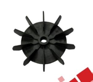 1 HP Black Plastic Cooling Fan