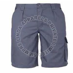 Mens Grey Working Short Pant