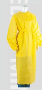 Yellow Disposable Protective Gown