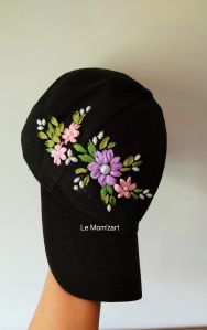 Girls Hand Embroidered Caps