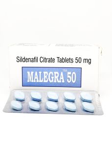 Malegra 50 mg Sildenafil Citrate Tablets