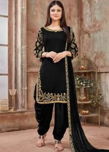 Party Wear Ladies Black Salwar Suit