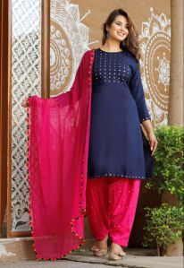 Straight Fit Rayon Salwar Suit