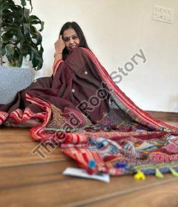 Ilkal Cotton Lambani Embroidered Silk Pallu Saree