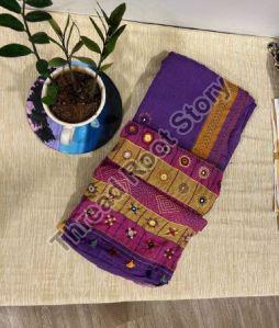 Pure Handloom Cotton Lambani Hand Embroidered Sarees