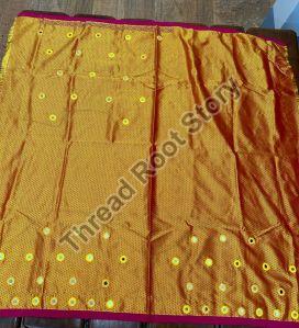 Pure Ilkal Cotton Yellow Blouse Fabric