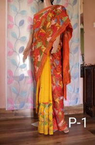 Silk Reverse Kantha Sarees
