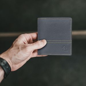 kara blue mens genuine leather wallet