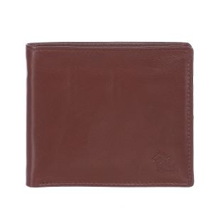 KARA Tan Men's Genuine Leather Wallet - Bifold Wallets for Men with 8 Cards Slot