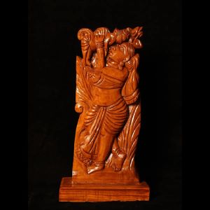 Mother and Baby Wooden Art