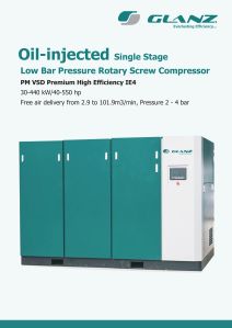 Single Stage Oil Injected Low Pressure Air Compressor