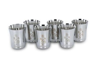 Stainless Steel Laser Printed Water Glass