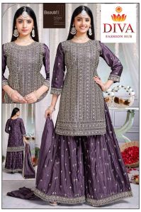 A 60 Georgette Sharara Suit
