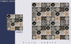 14001 Plain Series Ceramic Parking Tiles