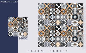 14002 Plain Series Ceramic Parking Tiles